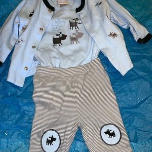 Petit Lem 6 Month 3 Piece Doggy Set